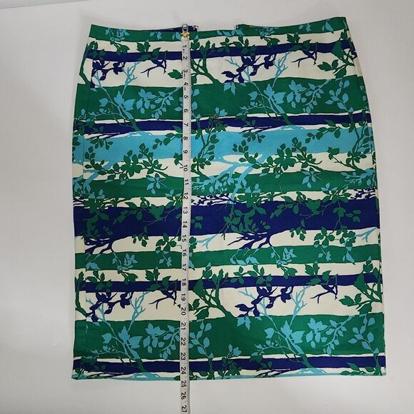 Talbots CANVAS COTTON Botanical A-LINE SKIRT - Picture 5 of 10